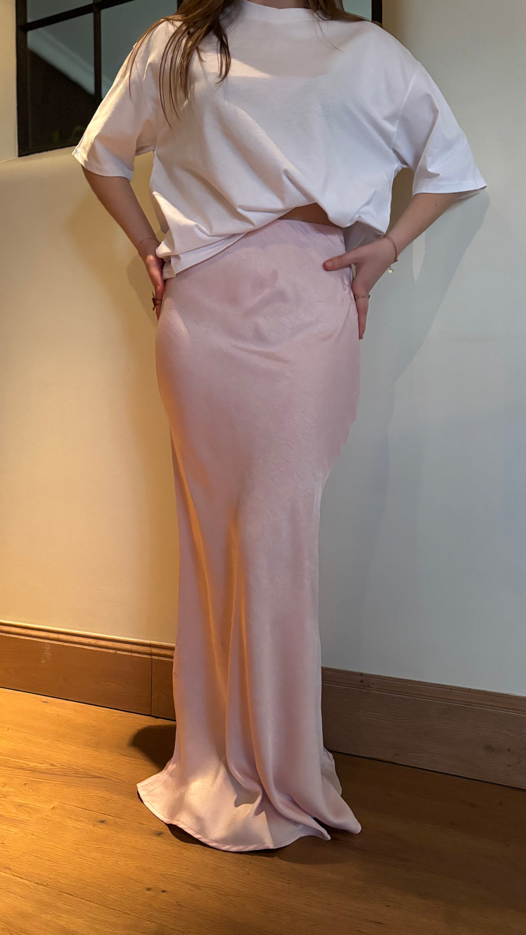 SATIN SKIRT