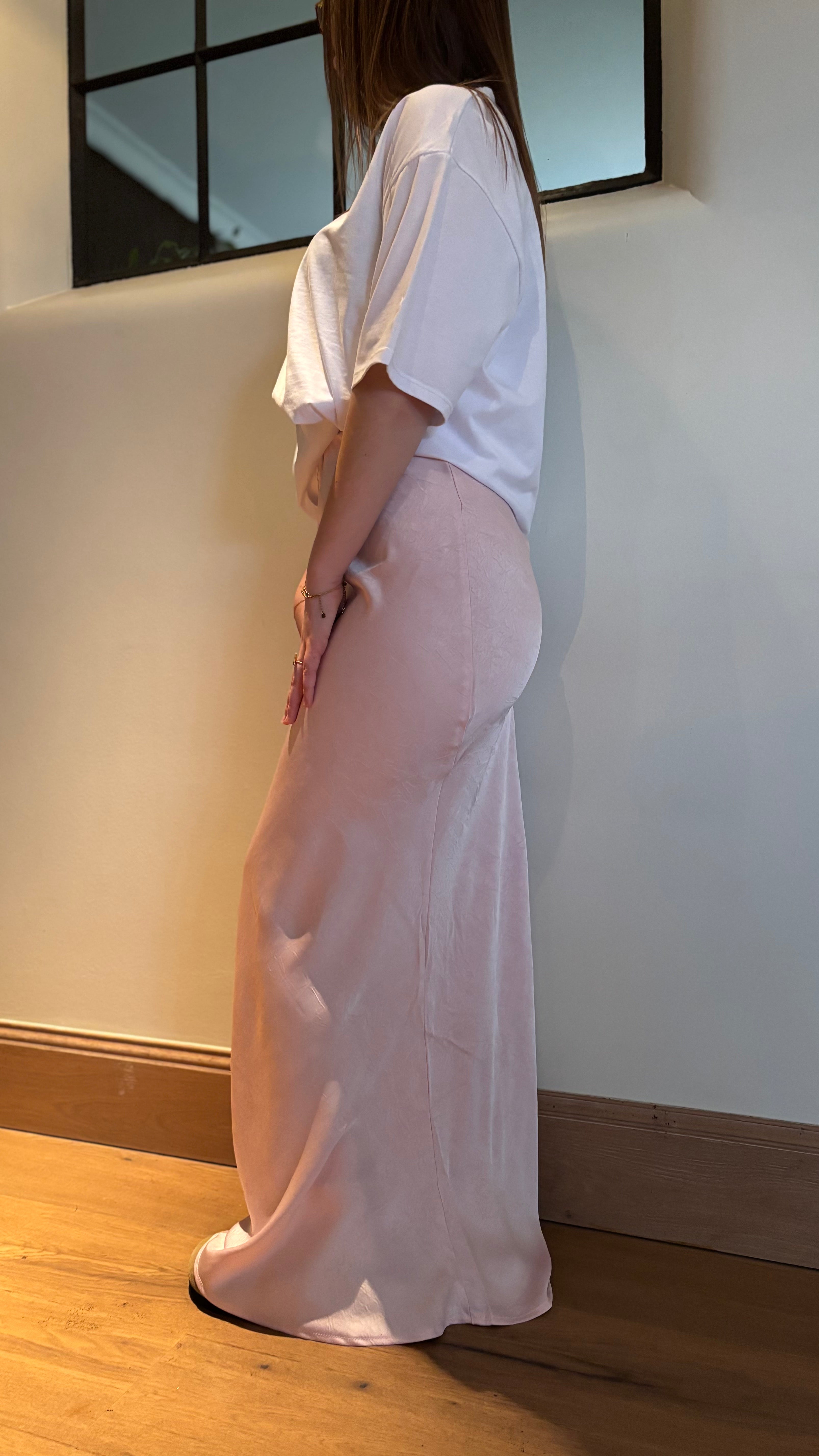 SATIN SKIRT