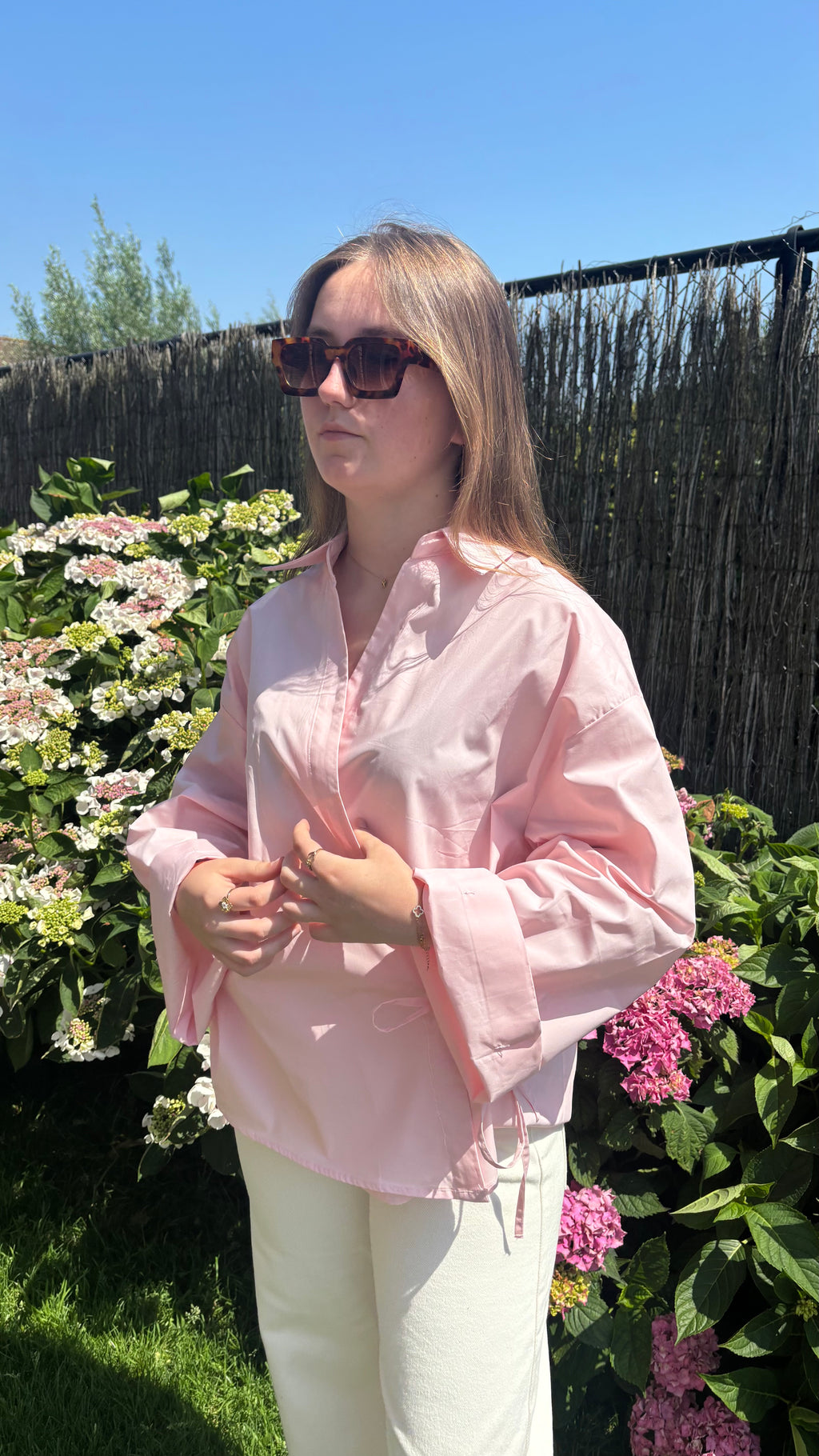 FLEUR ROSÉ BLOUSE
