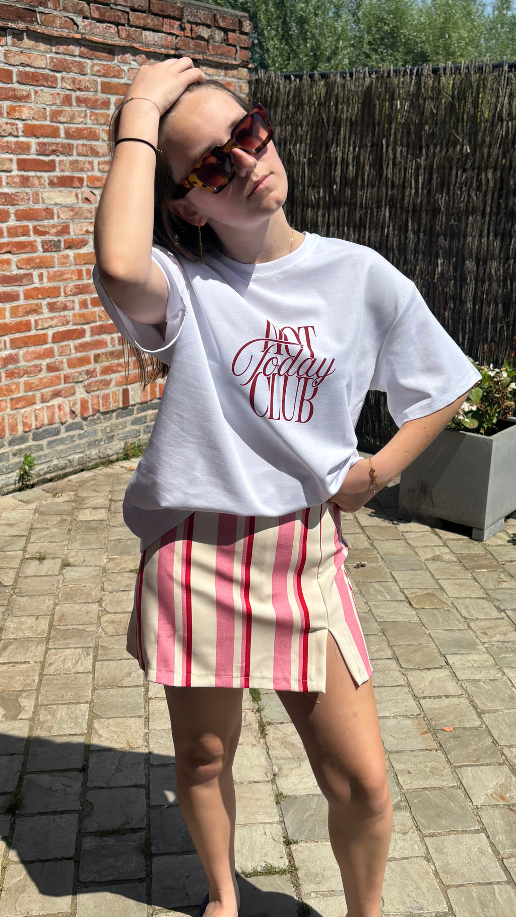 LUNA STRIPE SKORT