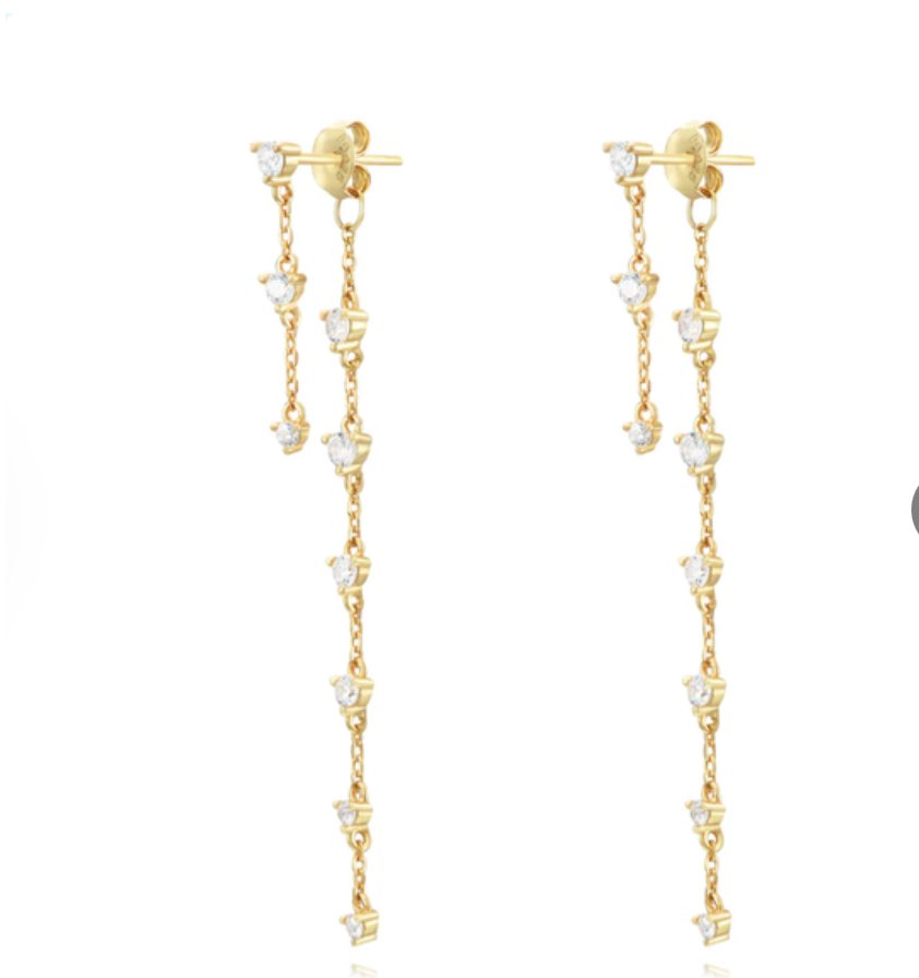 LONG ZIRCOONIUM EARRING