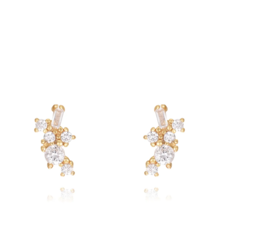 GOLD STUD EARRINGS