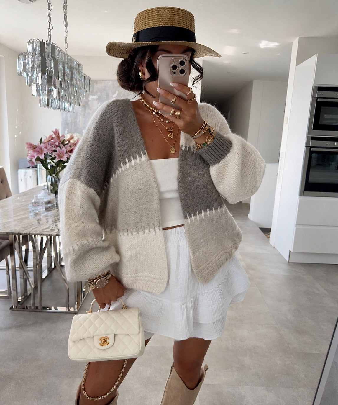 TRICOLOR CARDIGAN
