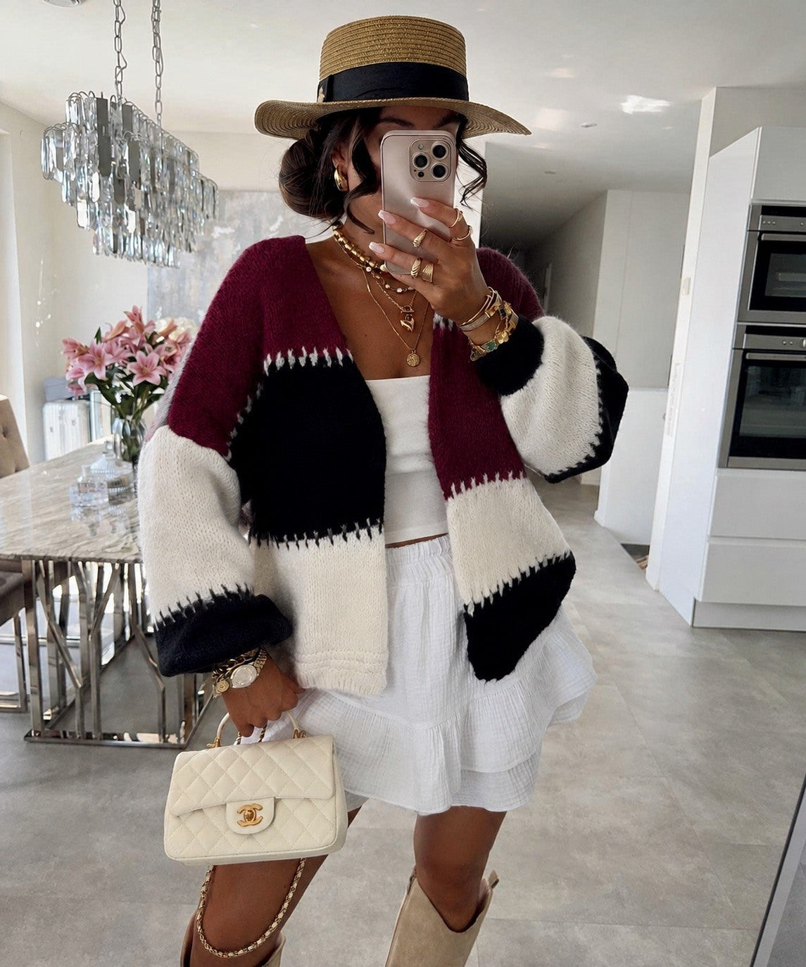 TRICOLOR CARDIGAN